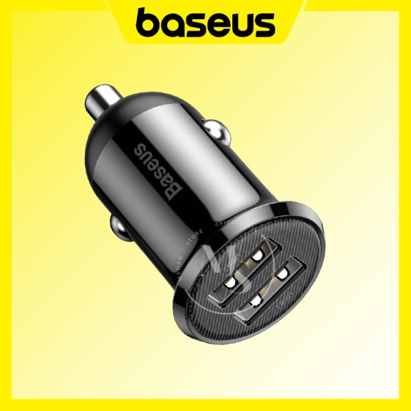شارژر فندکی Baseus USB + USB 4.8A مدل CCALLP-01
