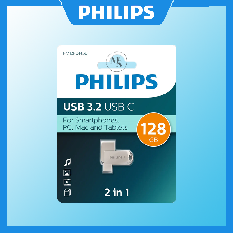 PHILIPS Flash type C 128GB فلش مموری