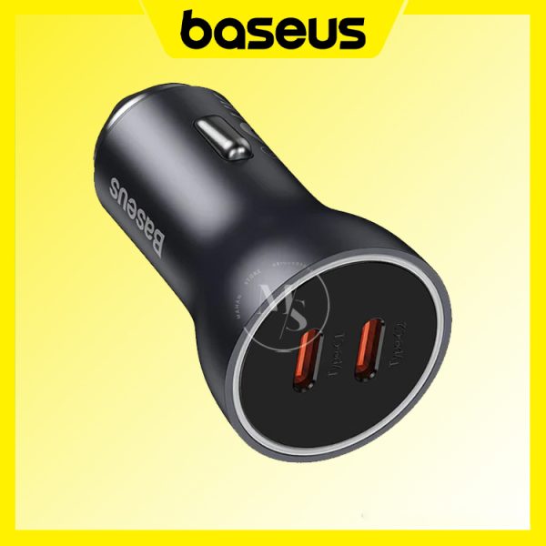 شارژر فندکی Baseus Type‑C + Type‑C 60W مدل CGJM000213