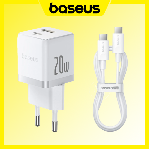 کلگی شارژر Baseus USB + Type‑C 20W مدل P10111608213-00