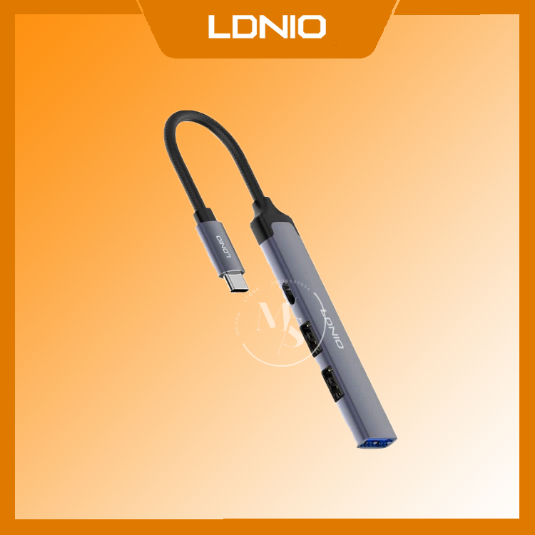 هاب 4 پورت USB-C الدینیو مدل DS-34C