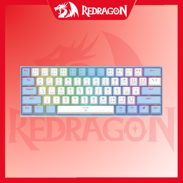 کیبورد ردراگون مدل   FIZZ K617-RGB WB