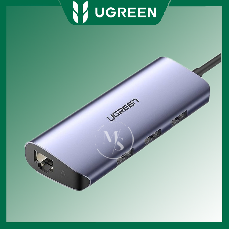 هاب USB 3.0 یوگرین مدل CM252 با ۴ پورت و پورت LAN