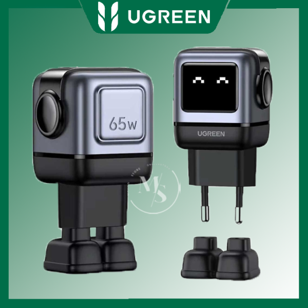 شارژر دیواری USB و تایپ‌سی 65 وات یوگرین Ugreen CD361 25685B طرح ربات