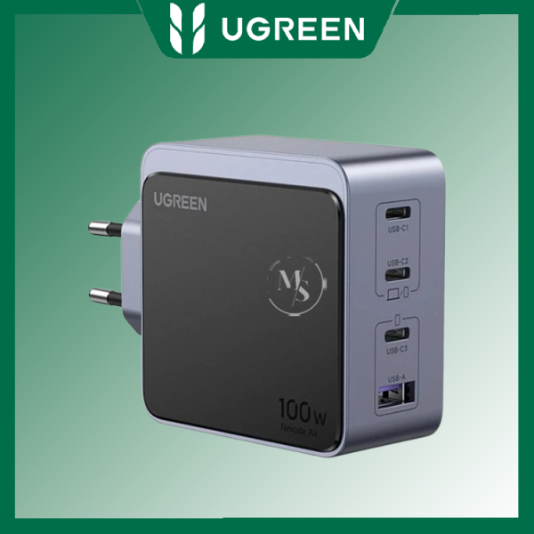 شارژر دیواری 100 وات با سه پورت USB-C و یک پورت USB-A یوگرین مدل X565 کد 35043