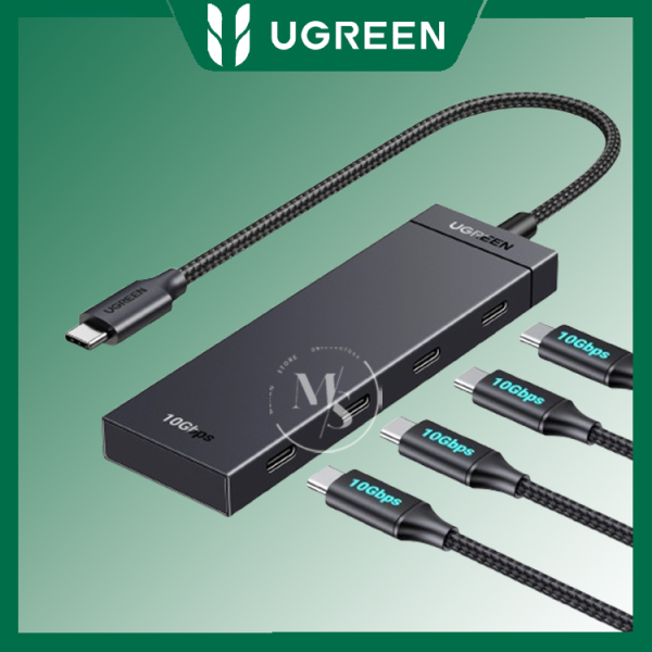 هاب ۴ پورت یوگرین مدل CM806-35584 تایپ سی با سرعت ۱۰ گیگابیت بر ثانیه