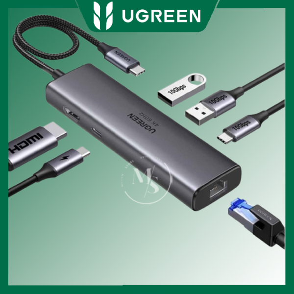 هاب USB-C یوگرین مدل CM512-45000 با ۶ پورت و سرعت ۱۰ گیگابیت