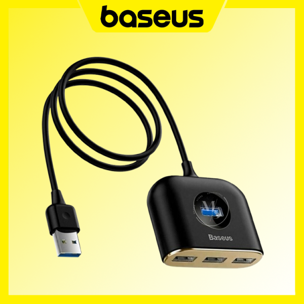 هاب USB 3.0 بیسوس مدل CAHUB-AY، دارای 3 پورت USB 2.0 و 1 پورت USB 3.0