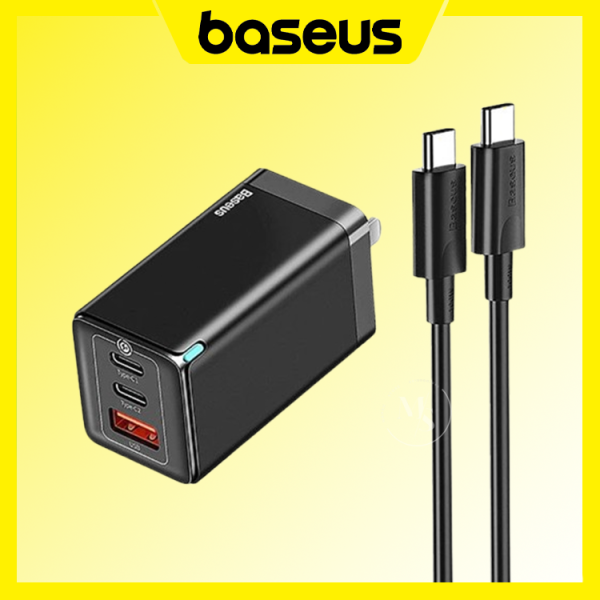 شارژر دیواری باسئوس مدل GAN5 PRO 65W به همراه کابل USB-C
