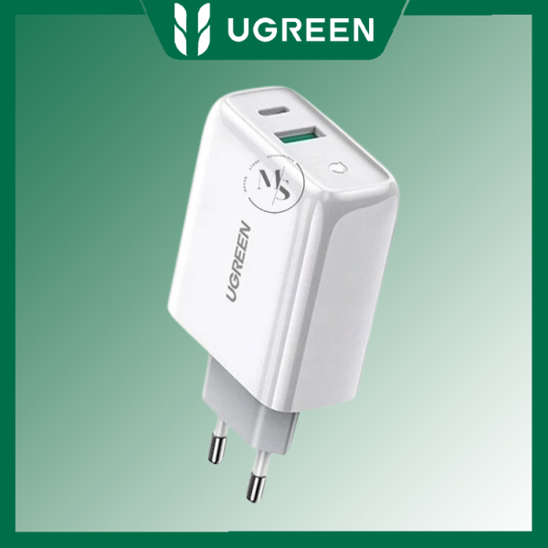 شارژر دیواری ۳۸ وات یوگرین مدل CD170-60468 با 1 خروجی USB-A و 1 خروجی USB-C