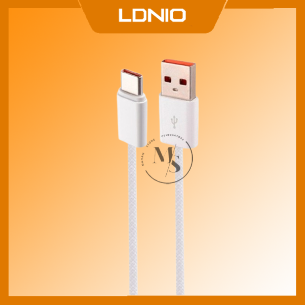 کابل شارژ لایتنینگ الدینیو مدل LS901 طول ۱ متر فست شارژ ۲۵ وات