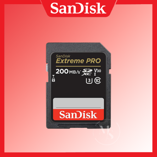 کارت حافظه SDXC سن دیسک مدل Extreme Pro کلاس 10 استاندارد UHS-I U3 V30 سرعت 200 مگابایت بر ثانیه ظرفیت 256 گیگابایت