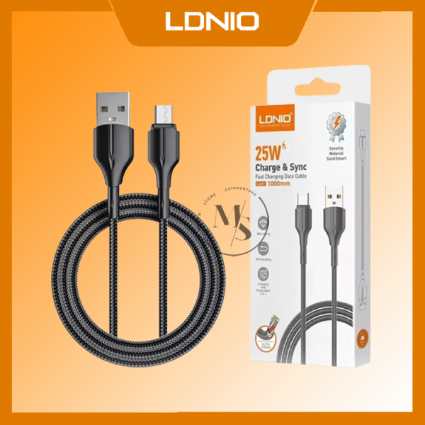 کابل میکرو یو اس بی الدنیو Ldnio مدل LS851‎ یک متری 2.4 آمپر