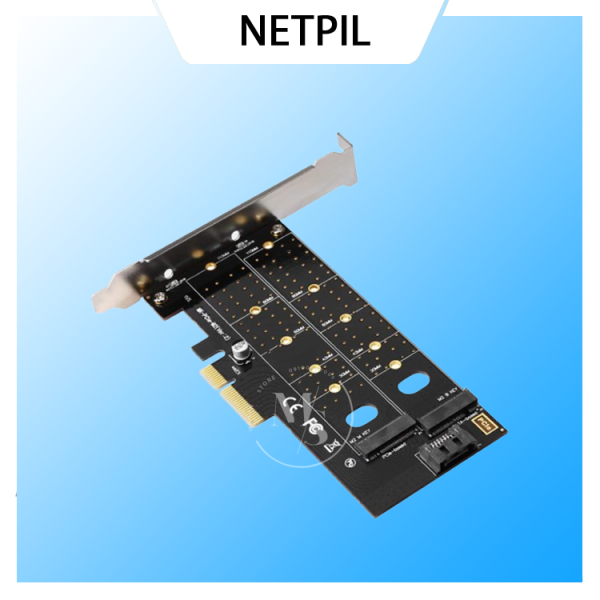 PCIe 4X to M.2 NVMe & NGFF کارت تبدیل Netpil